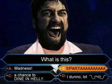 King Leonidas Plays Who Wants to be a Millionaire