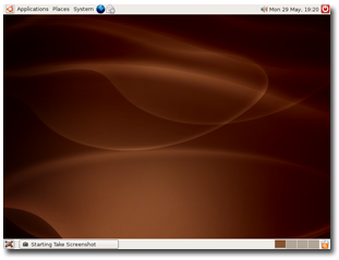 Default Ubuntu Desktop (click for larger)