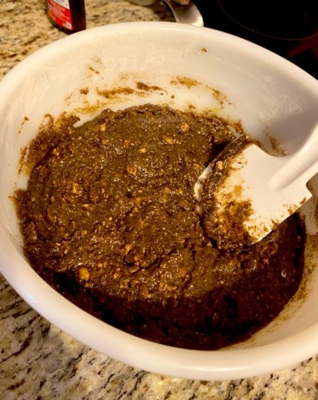 Cookie batter using spent grain flour