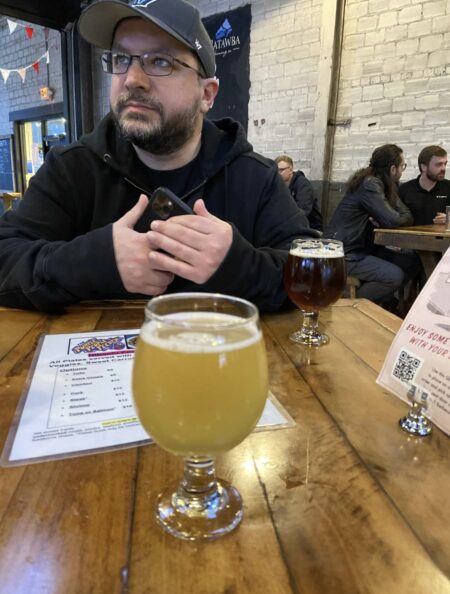 Me and the Catawba Altbier (and some IPA or somesuch)