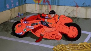 Kaneda and his fancypants bike