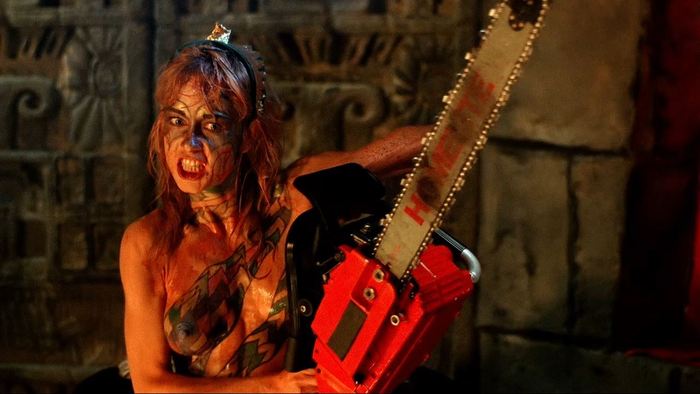 Linnea Quigley in Hollywood Chainsaw Hookers