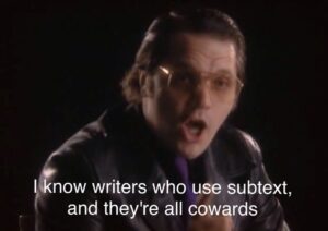 Garth Marenghi comments on other writers